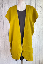 Load image into Gallery viewer, Avocado Organic Cotton Short Sleeve Kimono
