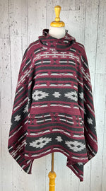 Load image into Gallery viewer, Blanket Ponchos - Wool Blend Hooded Poncho
