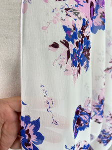 White Floral Sleeved Kimono