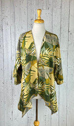 Load image into Gallery viewer, Camo Leaves Sleeved Kimono Various Lengths
