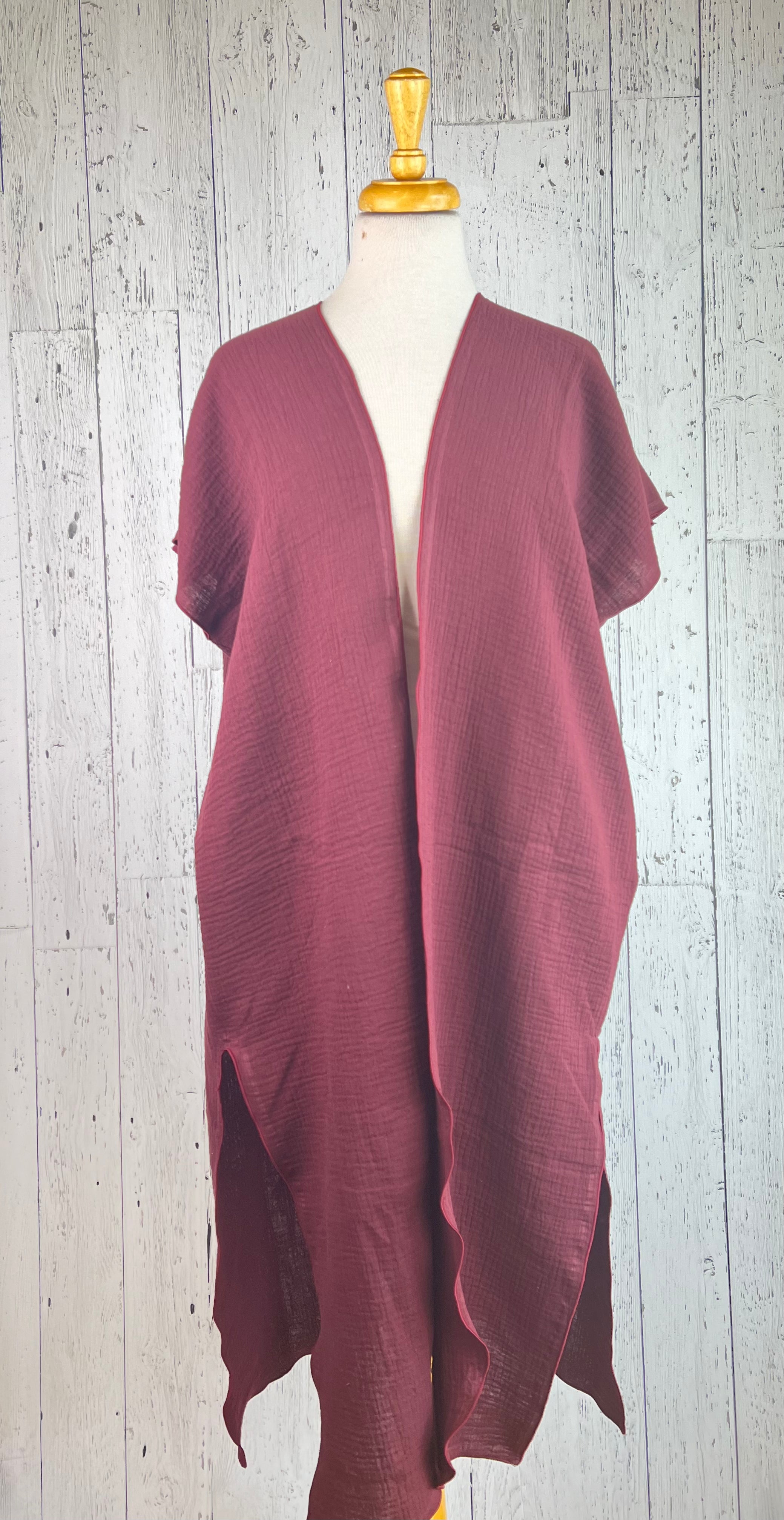 Mulberry Organic Cotton Short Sleeve Kimono