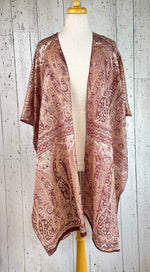 Load image into Gallery viewer, Pre-loved Silk Sari Pink &amp; Mauve Kimonos
