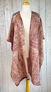 Pre-loved Silk Sari Pink & Mauve Kimonos