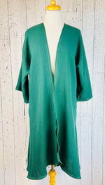 Load image into Gallery viewer, Pine Organic Cotton Sleeved Kimono
