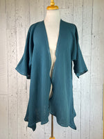 Load image into Gallery viewer, Lagoon Organic Cotton Sleeved Kimono
